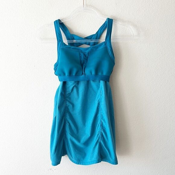 Athleta Scrunch Teal Cami Tank Top - Picture 8 of 12